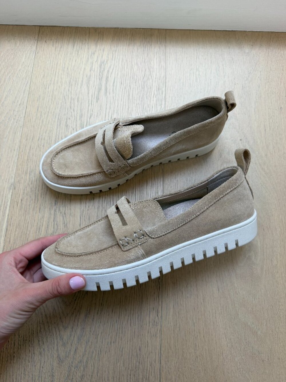 Uptown Loafer in Sand Suede